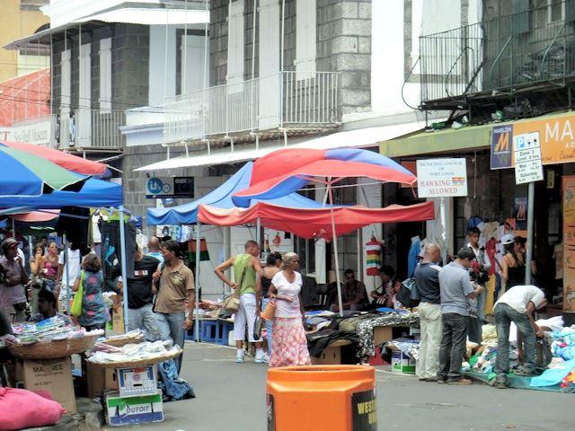 Port Louis Straßenmarkt